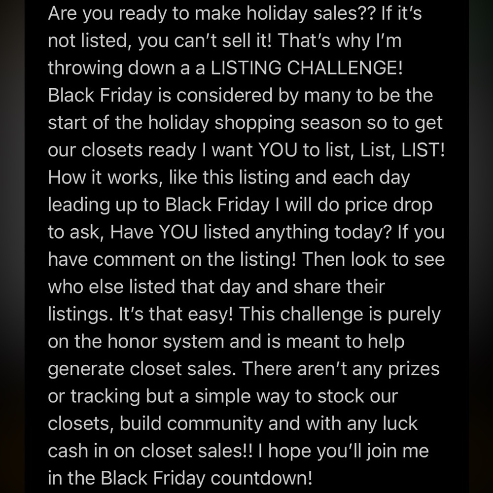 Black Friday is here. It’s not too late though! Have YOU listed today?? - Picture 2 of 2